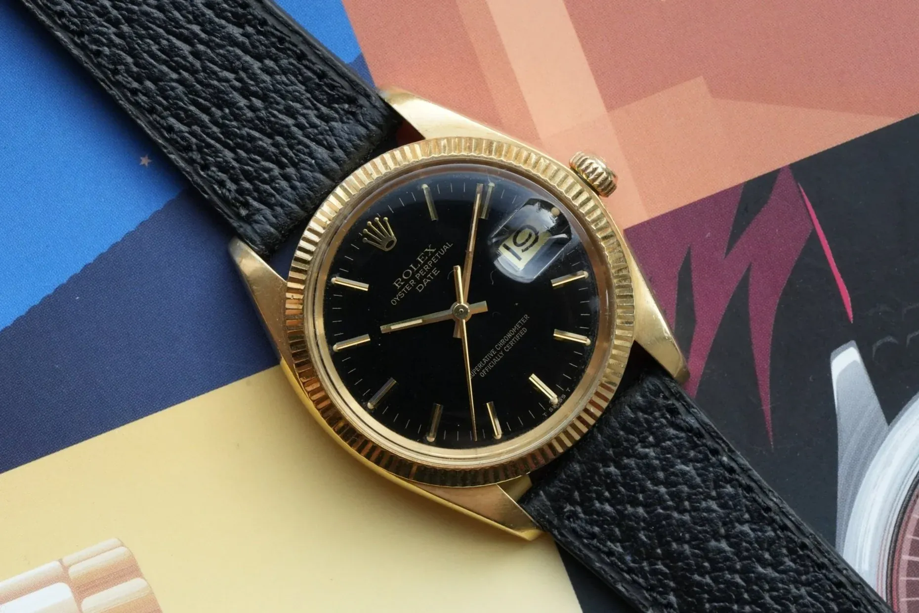 Rolex 18k Date ref. 1503 'Black Dial'