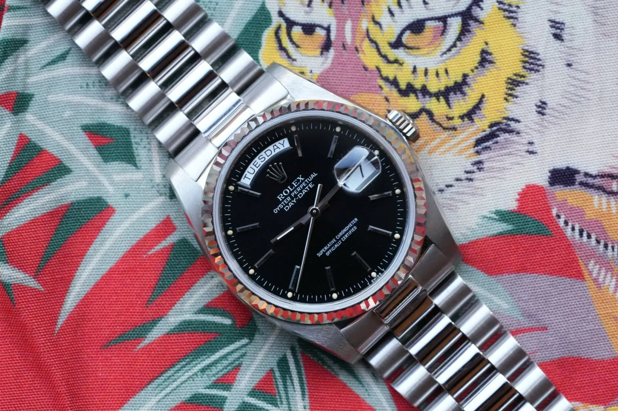 Rolex White Gold Day Date Ref. 18039 'Black Dial'
