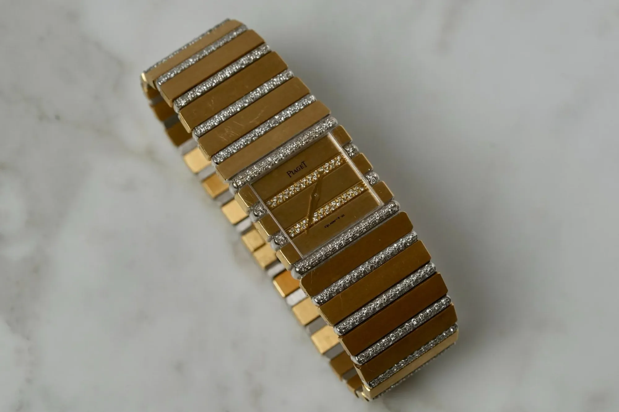 Piaget Polo ref. 7131c705 18k Yellow/White Diamond Zebra