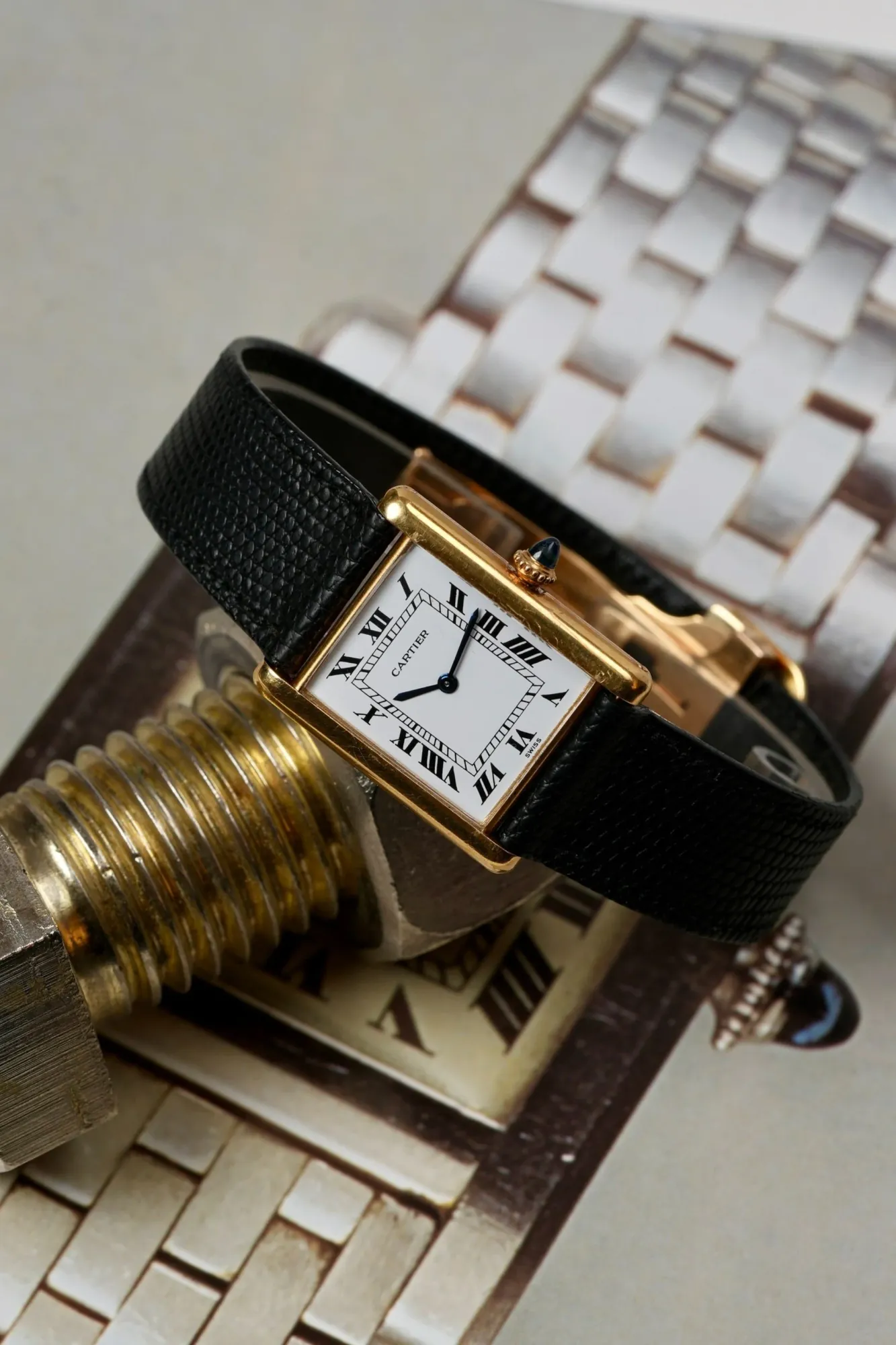 Cartier Tank Louis 18k ref. 96019 Extra Plate