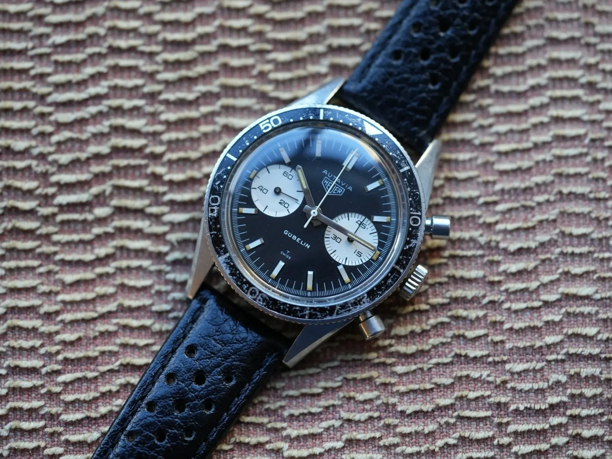 Heuer Autavia 'Andretti' 3646 Gübelin Signed