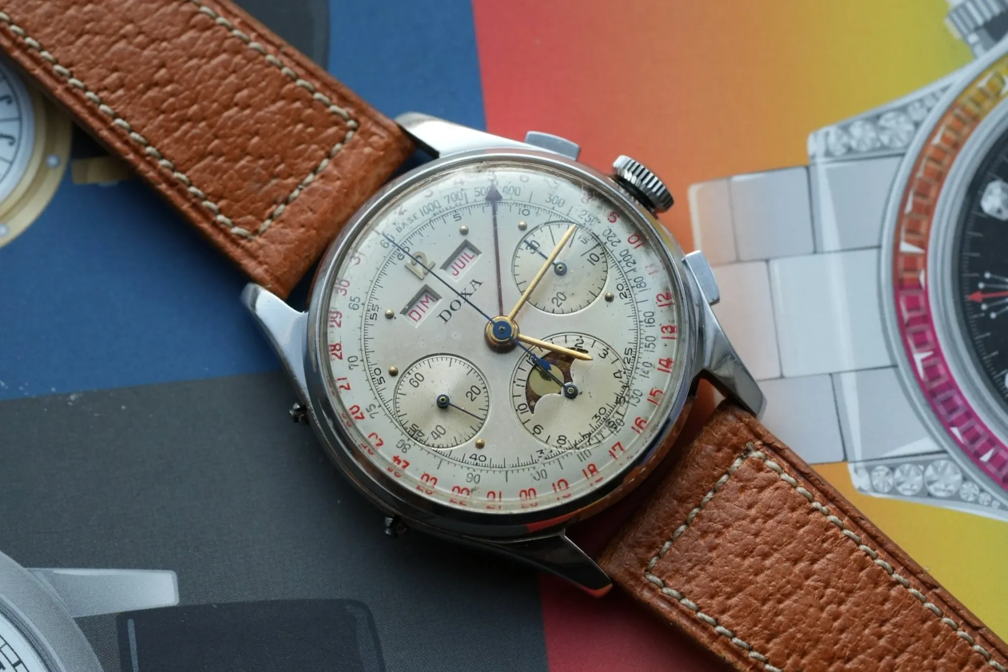 Doxa Complete Calendar Chronograph w/ Moonphase