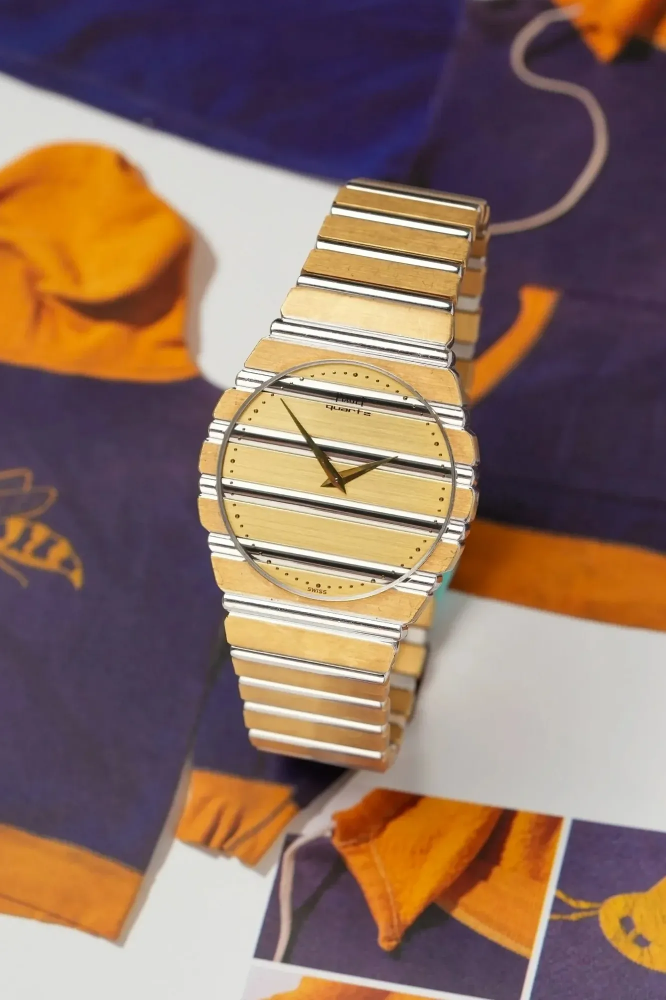 Piaget Polo Round "Jumbo" Deux Ors 18k ref. 7661