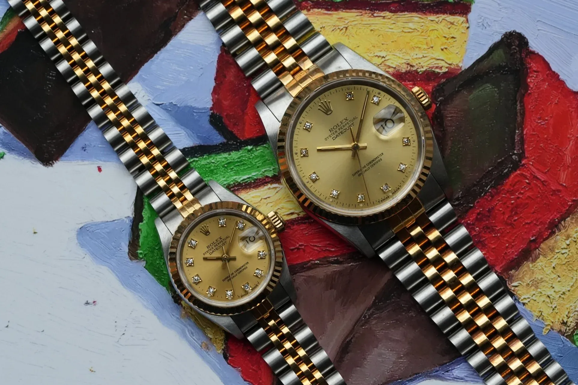 Rolex Two-Tone Datejust New Old Stock Set